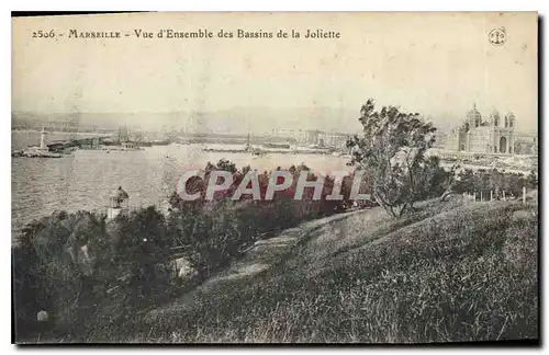 Ansichtskarte AK Marseille vue d'ensemble des Bassins de la Joliette
