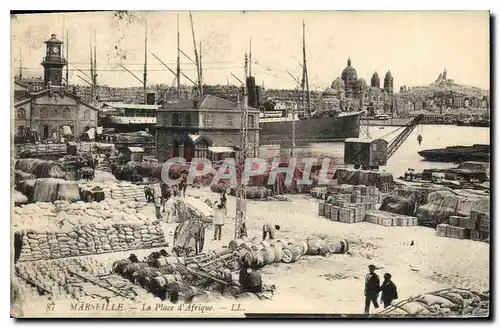 Cartes postales Marseille la place d'Afrique