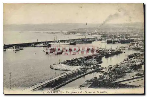 Cartes postales Marseille vue generale des Bassins de la Joliette