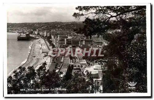 Cartes postales Nice vue prise du chateau