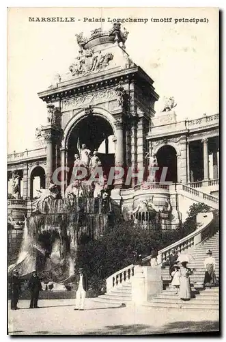 Ansichtskarte AK Marseille palais Longchamp motif principal