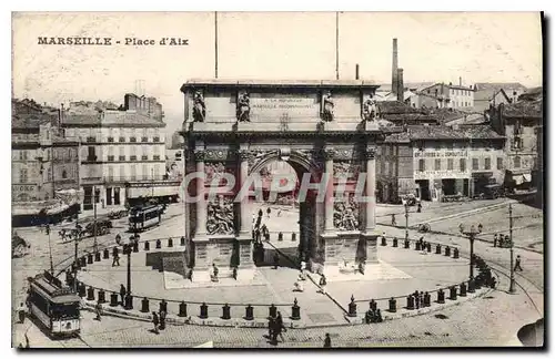 Cartes postales Marseille place d'Aix