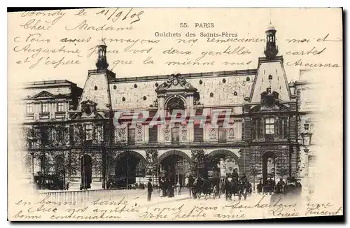 Cartes postales Paris Guichets des Saints Peres