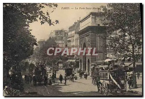 Cartes postales Paris la porte Saint Martin