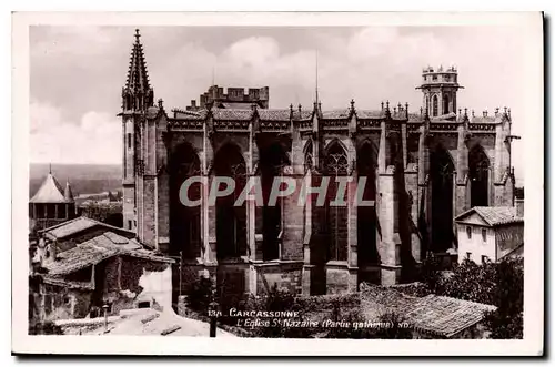 Ansichtskarte AK Carcassonne l'eglise St Nazaire partie Gothique