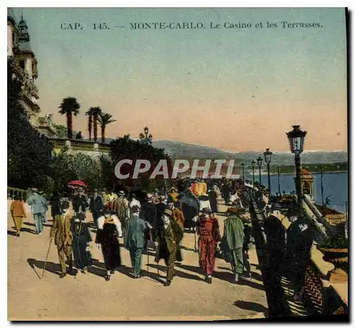 Cartes postales Monte Carlo le casino et les Terrasse