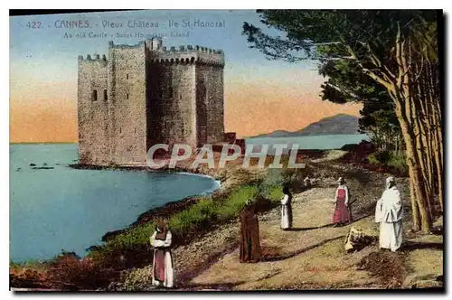 Cartes postales Cannes vieux chateau Ile St Hanorat