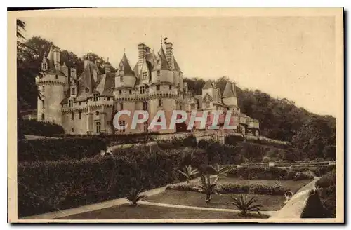 Cartes postales Usse I et L le chateau mon Hist XV et XVi S Terrasse et les jardins