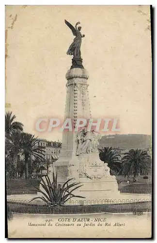 Ansichtskarte AK Cote d'Azur Nice monument du Centenaire au jardin du Roi Albert