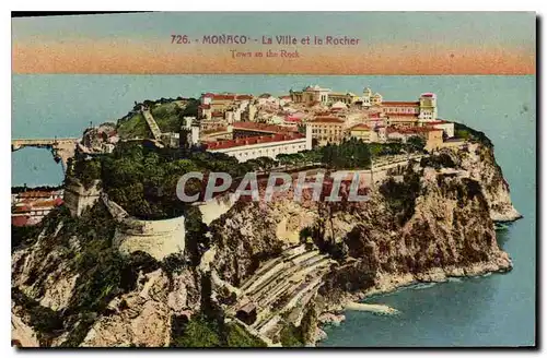 Cartes postales Monte carlo la ville et le Rocher