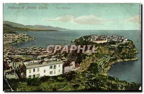 Cartes postales Monaco et Monte carlo vue generale