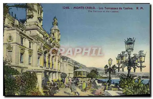 Cartes postales Monte Carlo les Terrasses du casino