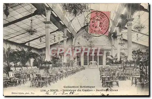 Cartes postales Collection Artistique Nice interieur du casino Jardin d'Hiver