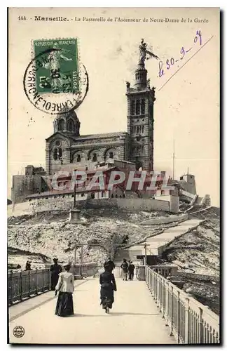 Ansichtskarte AK Marseille La Passerelle de l'Ascenseur de Notre Dame de la Garde