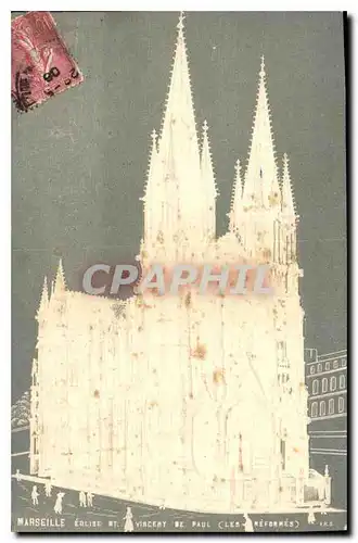 Cartes postales Marseille Eglise St Vincent de Paul