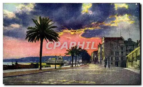 Cartes postales Nice Coucher de Soleil