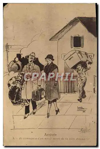 Cartes postales Arrivee