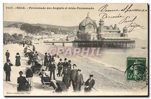 Cartes postales Nice Promenade des Anglais et Jetee Promenade