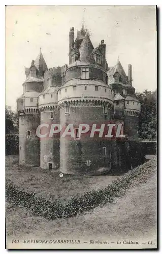 Cartes postales Environs d'Abeville Rambures Le Chateau