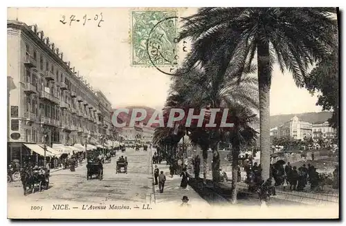 Cartes postales Nice L'Avenue Massena