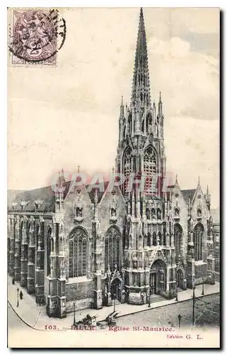 Cartes postales Lille Eglise St Maurice