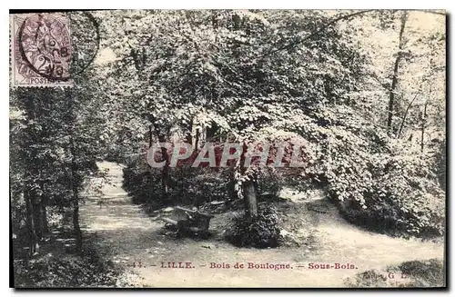 Cartes postales Lille Bois de Boulogne Sous Bois