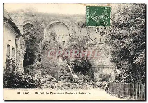 Cartes postales Laon Ruines de l'ancienne Porte de Soissons