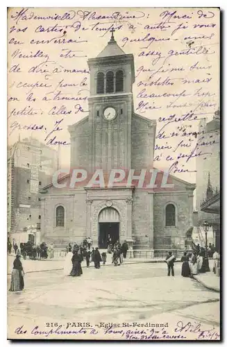 Cartes postales Paris Eglise St Ferdinand