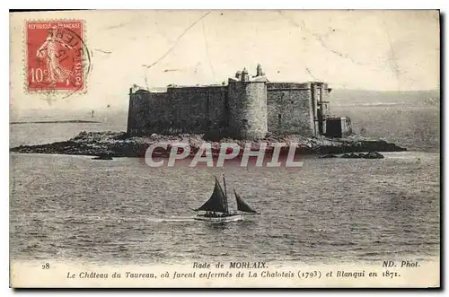 Cartes postales Rade de morlaix Le Chateau du Taureau