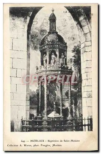 Cartes postales Morlaix Baptistere de St Melaine