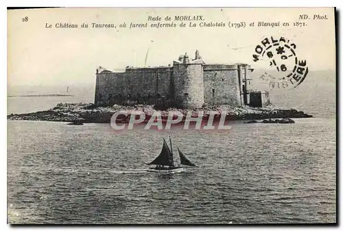 Ansichtskarte AK Rade de Morlaix Le Chateau du Taureau