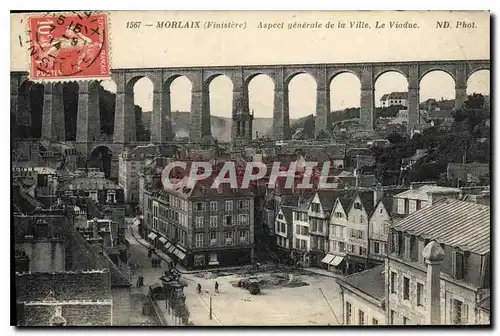 Cartes postales Morlaix Finistere Aspect generale de la Ville Le Viaduc