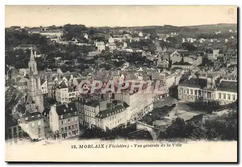 Cartes postales Morlaix Finistere Vue generale de la Ville