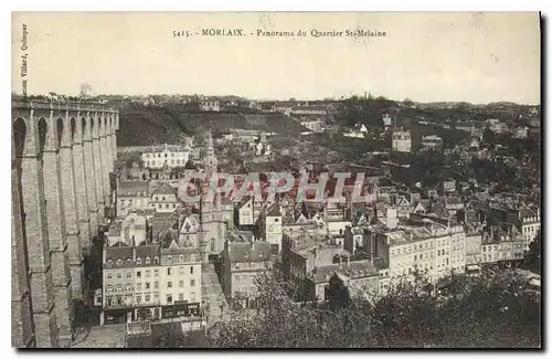 Ansichtskarte AK Morlaix Panorama du Quartier St Melaine