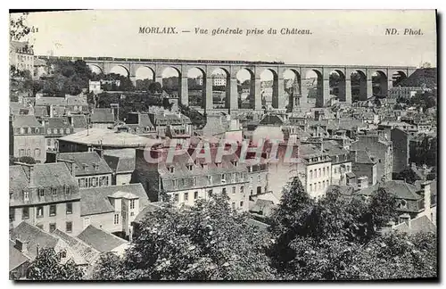 Ansichtskarte AK Morlaix Vue generale prise du Chateau