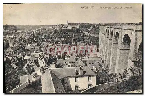 Cartes postales Morlaix Vue generale pris du Viaduc