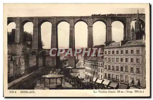 Ansichtskarte AK Morlaix le Viaduc Train