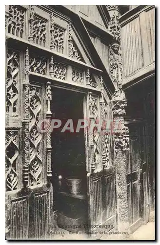 Cartes postales La Bretagne Pittoresque Morlaix Bas d'un Escalier de la grande Rue