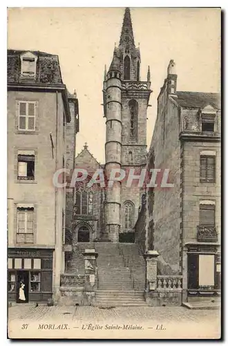 Ansichtskarte AK Morlaix L'Eglise Ste Melaine