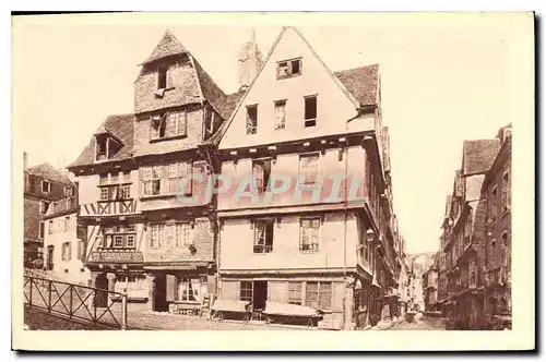 Cartes postales Morlaix Vieilles Maisons et Perspective de la Grande Rue