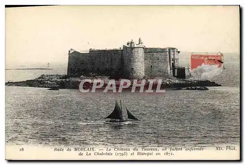 Ansichtskarte AK Rade de Morlaix Le Chateau du Taureau