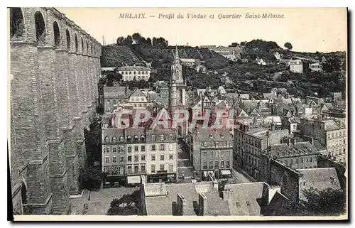 Cartes postales Mrlaix Profil du Viaduc et Quartier St Melaine