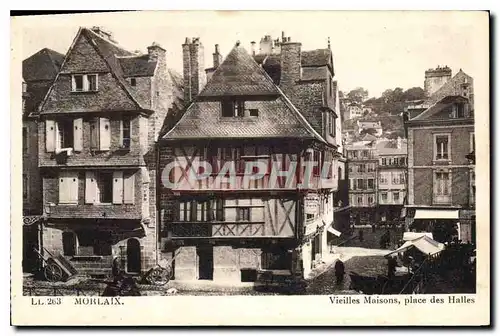 Cartes postales Morlaix Vieilles Maisons Place des Halles