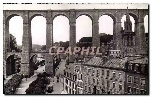 Ansichtskarte AK Morlaix Finistere Place Cornic et le Viaduc