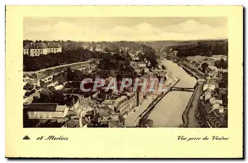 Cartes postales Morlaix Vue prise du Viaduc