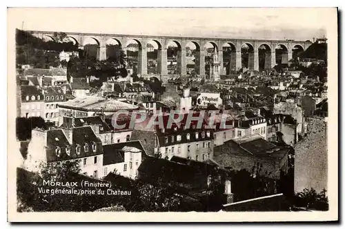 Ansichtskarte AK Morlaix Finistere Vue generale prise du Chateau