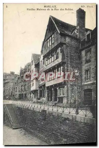 Cartes postales Morlaix Vieilles Maisons de la Rue des Nobles