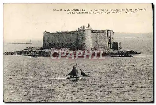 Ansichtskarte AK Rade de Morlaix Le Chateau de Taureau