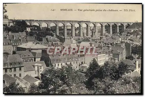 Ansichtskarte AK Morlaix Vue generale prise du Chateau