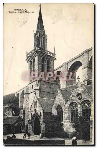 Ansichtskarte AK Morlaix L'Eglise St Melaine